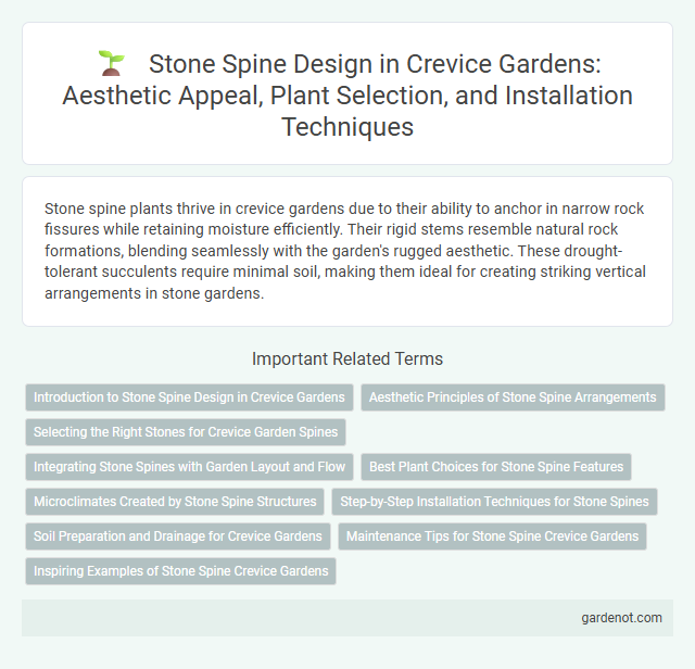 Stone Spine Design in Crevice Gardens: Aesthetic Appeal, Plant Selection, and Installation Techniques