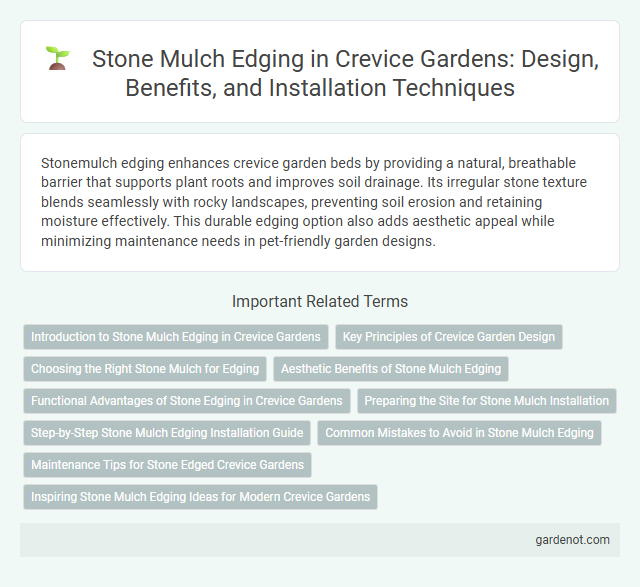 Stone Mulch Edging in Crevice Gardens: Design, Benefits, and Installation Techniques
