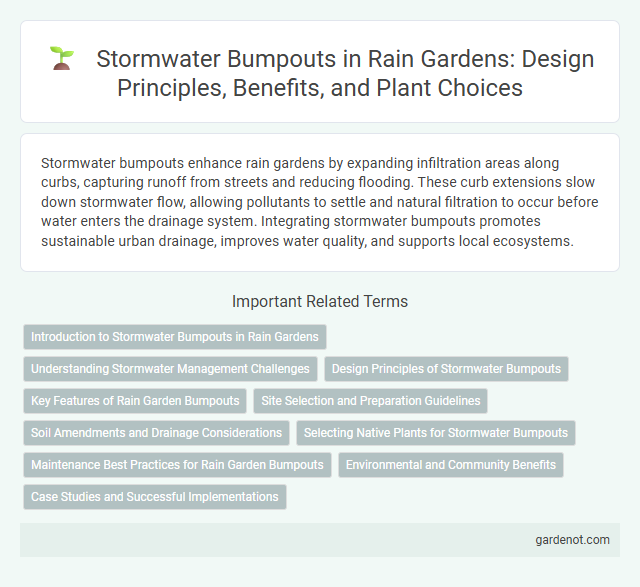 Stormwater Bumpouts in Rain Gardens: Design Principles, Benefits, and Plant Choices