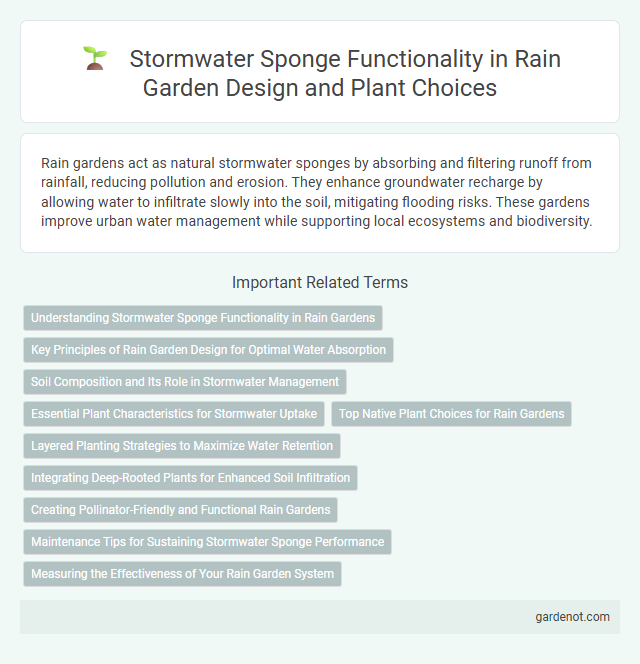 Stormwater Sponge Functionality in Rain Garden Design and Plant Choices