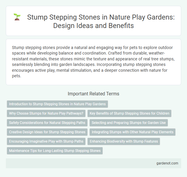 Stump Stepping Stones in Nature Play Gardens: Design Ideas and Benefits