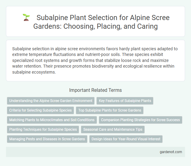 Subalpine Plant Selection for Alpine Scree Gardens: Choosing, Placing, and Caring