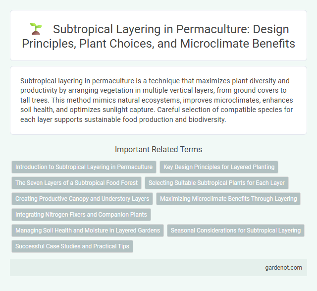 Subtropical Layering in Permaculture: Design Principles, Plant Choices, and Microclimate Benefits