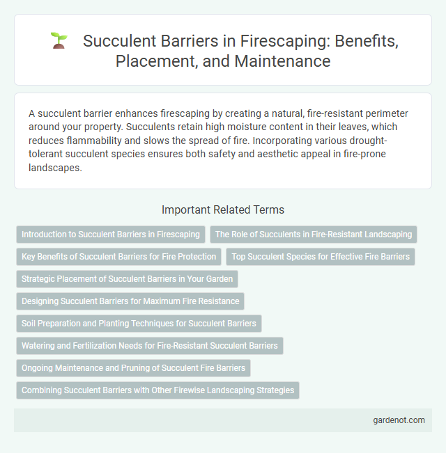 Succulent Barriers in Firescaping: Benefits, Placement, and Maintenance