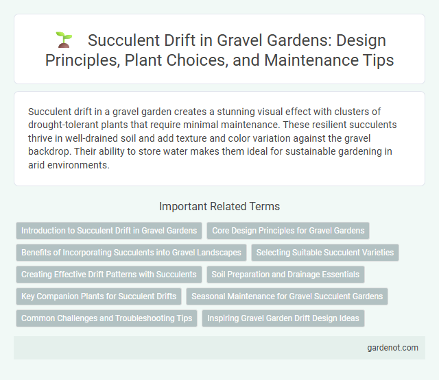 Succulent Drift in Gravel Gardens: Design Principles, Plant Choices, and Maintenance Tips