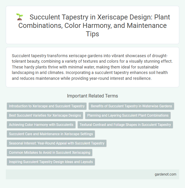 Succulent Tapestry in Xeriscape Design: Plant Combinations, Color Harmony, and Maintenance Tips