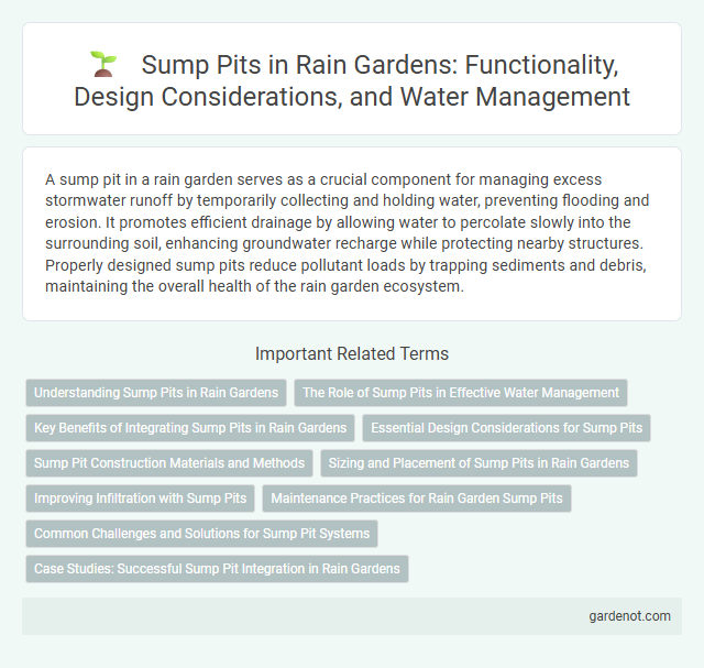 Sump Pits in Rain Gardens: Functionality, Design Considerations, and Water Management