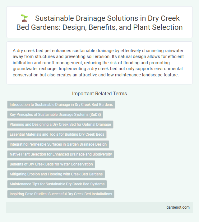Sustainable Drainage Solutions in Dry Creek Bed Gardens: Design, Benefits, and Plant Selection