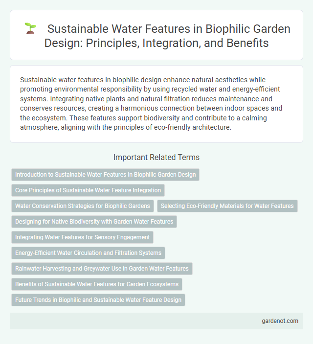 Sustainable Water Features in Biophilic Garden Design: Principles, Integration, and Benefits