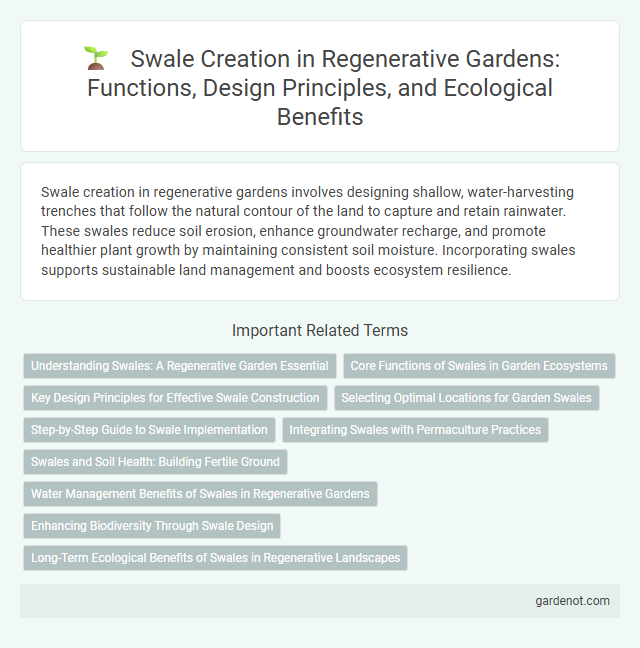 Swale Creation in Regenerative Gardens: Functions, Design Principles, and Ecological Benefits
