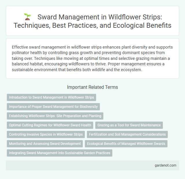 Sward Management in Wildflower Strips: Techniques, Best Practices, and Ecological Benefits