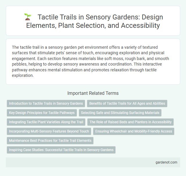 Tactile Trails in Sensory Gardens: Design Elements, Plant Selection, and Accessibility