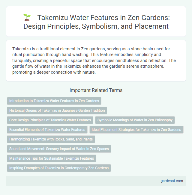 Takemizu Water Features in Zen Gardens: Design Principles, Symbolism, and Placement