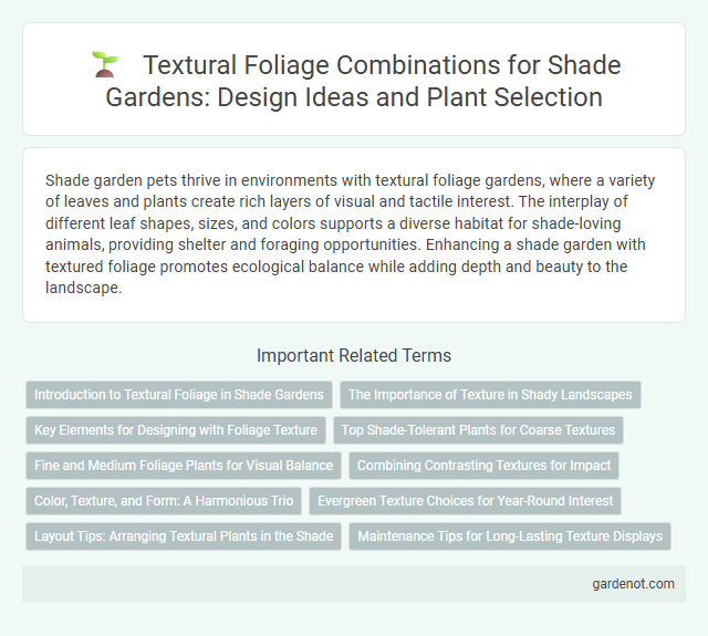 Textural Foliage Combinations for Shade Gardens: Design Ideas and Plant Selection