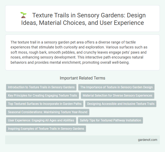 Texture Trails in Sensory Gardens: Design Ideas, Material Choices, and User Experience