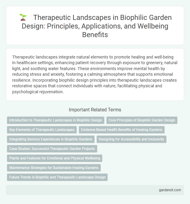 Therapeutic Landscapes in Biophilic Garden Design: Principles, Applications, and Wellbeing Benefits