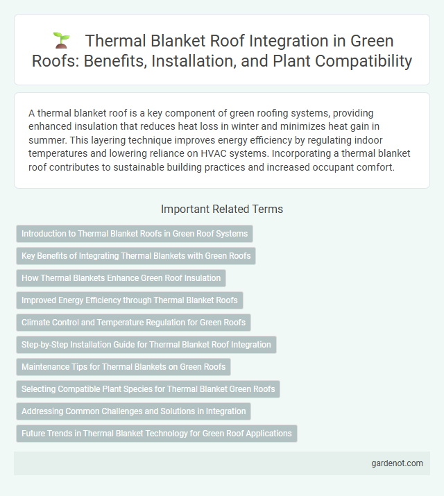 Thermal Blanket Roof Integration in Green Roofs: Benefits, Installation, and Plant Compatibility