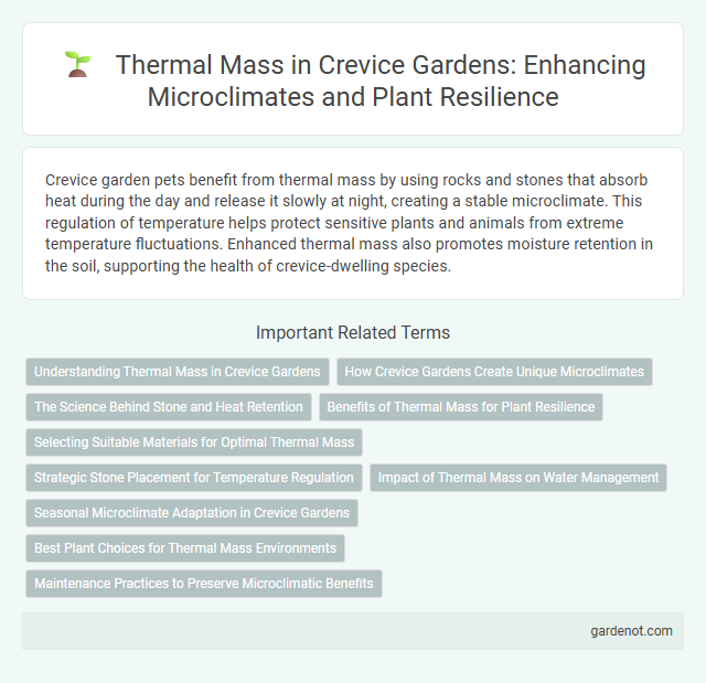 Thermal Mass in Crevice Gardens: Enhancing Microclimates and Plant Resilience