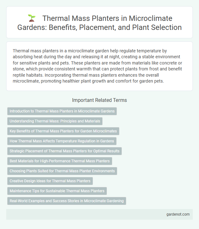 Thermal Mass Planters in Microclimate Gardens: Benefits, Placement, and Plant Selection