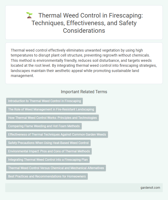 Thermal Weed Control in Firescaping: Techniques, Effectiveness, and Safety Considerations
