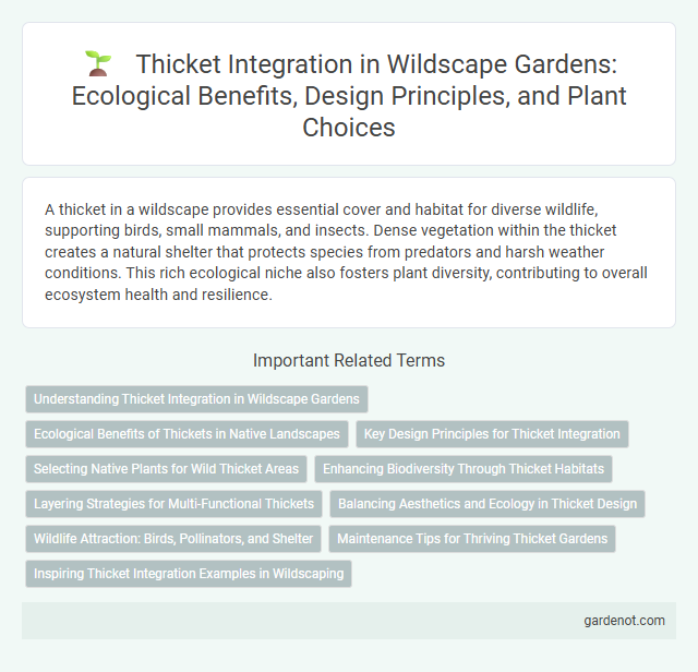 Thicket Integration in Wildscape Gardens: Ecological Benefits, Design Principles, and Plant Choices