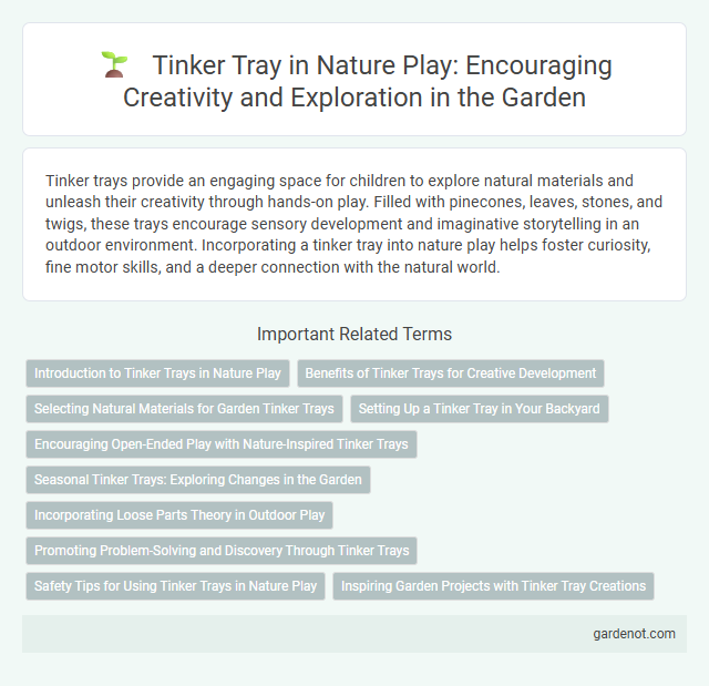 Tinker Tray in Nature Play: Encouraging Creativity and Exploration in the Garden