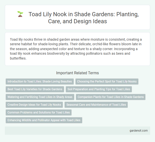 Toad Lily Nook in Shade Gardens: Planting, Care, and Design Ideas