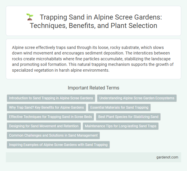 Trapping Sand in Alpine Scree Gardens: Techniques, Benefits, and Plant Selection