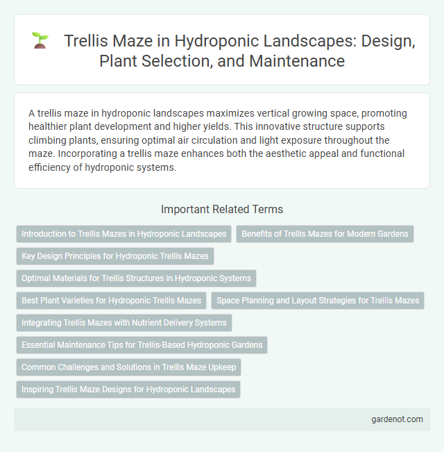 Trellis Maze in Hydroponic Landscapes: Design, Plant Selection, and Maintenance