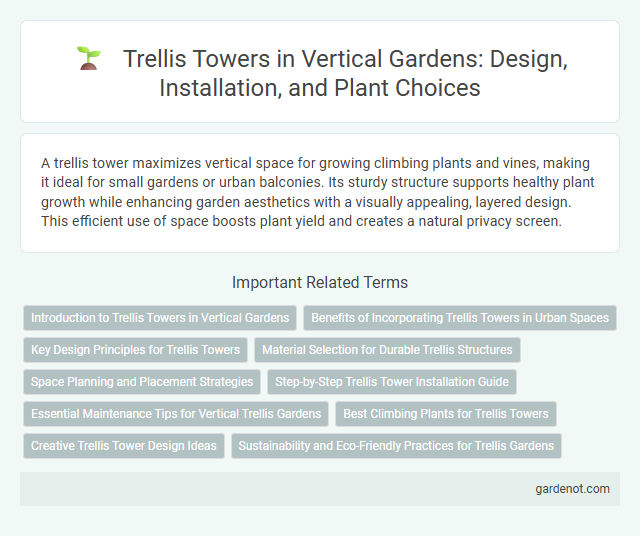 Trellis Towers in Vertical Gardens: Design, Installation, and Plant Choices