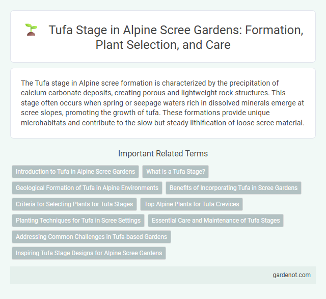 Tufa Stage in Alpine Scree Gardens: Formation, Plant Selection, and Care