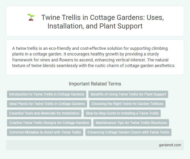 Twine Trellis in Cottage Gardens: Uses, Installation, and Plant Support