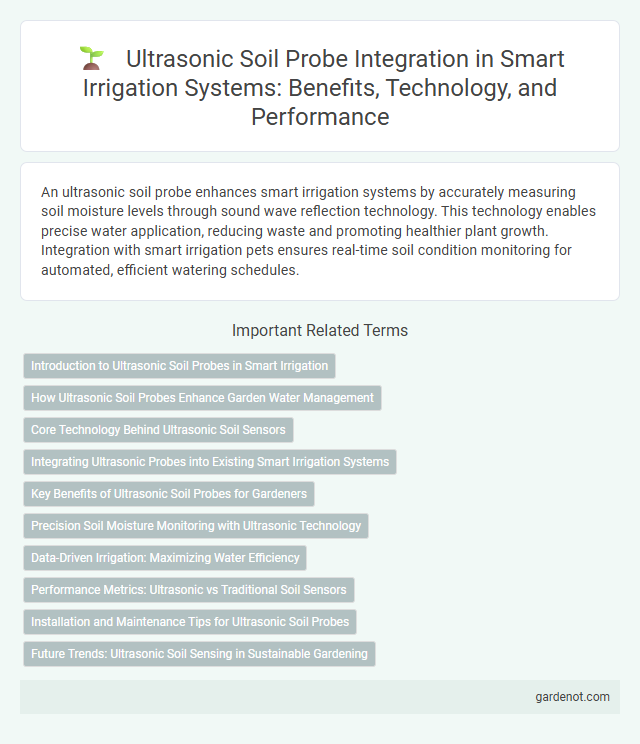Ultrasonic Soil Probe Integration in Smart Irrigation Systems: Benefits, Technology, and Performance