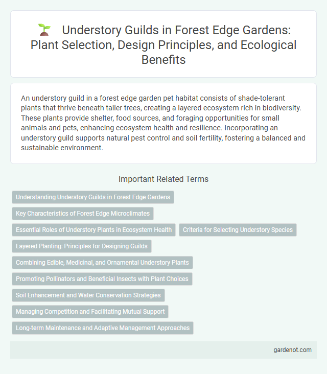 Understory Guilds in Forest Edge Gardens: Plant Selection, Design Principles, and Ecological Benefits