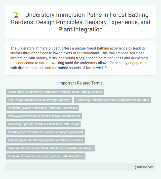 Understory Immersion Paths in Forest Bathing Gardens: Design Principles, Sensory Experience, and Plant Integration