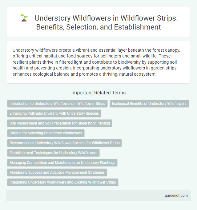 Understory Wildflowers in Wildflower Strips: Benefits, Selection, and Establishment
