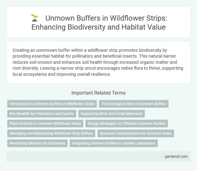 Unmown Buffers in Wildflower Strips: Enhancing Biodiversity and Habitat Value