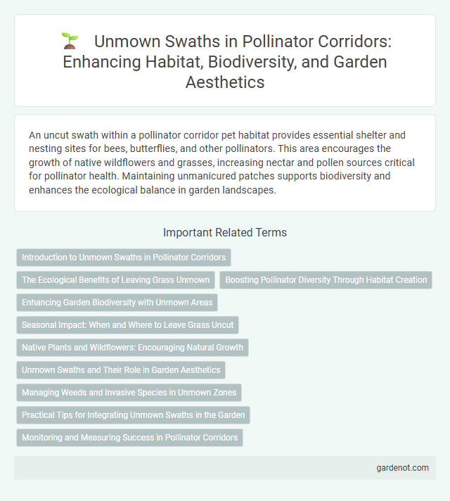 Unmown Swaths in Pollinator Corridors: Enhancing Habitat, Biodiversity, and Garden Aesthetics
