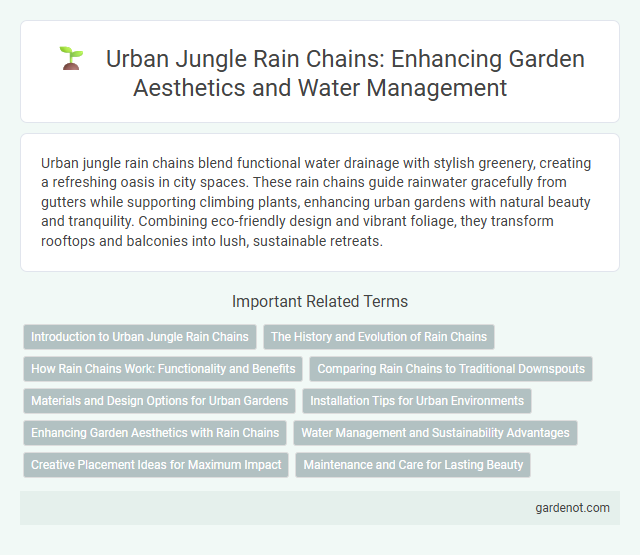 Urban Jungle Rain Chains: Enhancing Garden Aesthetics and Water Management