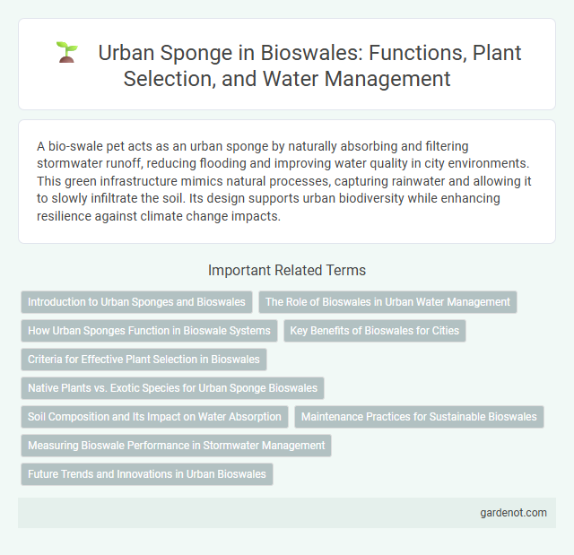 Urban Sponge in Bioswales: Functions, Plant Selection, and Water Management