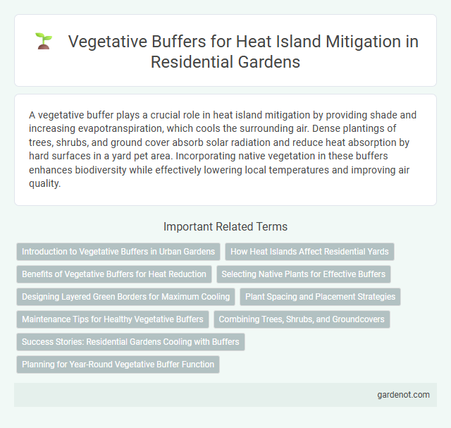 Vegetative Buffers for Heat Island Mitigation in Residential Gardens