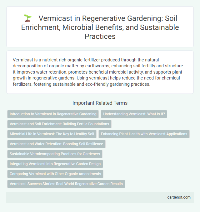 Vermicast in Regenerative Gardening: Soil Enrichment, Microbial Benefits, and Sustainable Practices