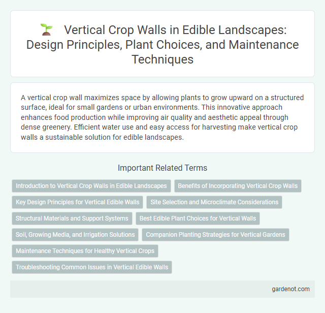 Vertical Crop Walls in Edible Landscapes: Design Principles, Plant Choices, and Maintenance Techniques