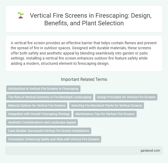Vertical Fire Screens in Firescaping: Design, Benefits, and Plant Selection
