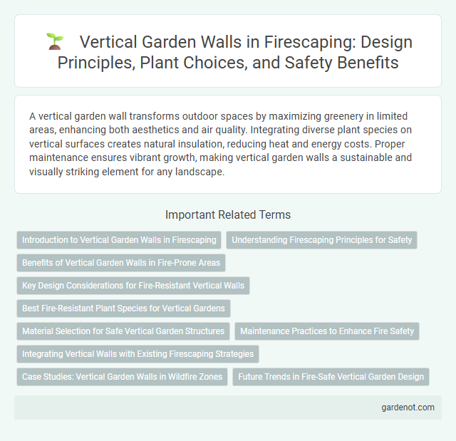 Vertical Garden Walls in Firescaping: Design Principles, Plant Choices, and Safety Benefits