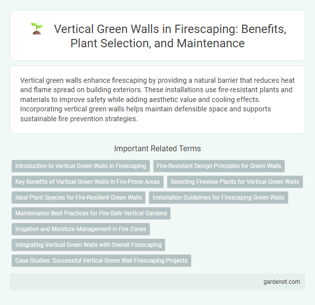 Vertical Green Walls in Firescaping: Benefits, Plant Selection, and Maintenance