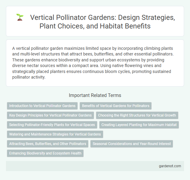 Vertical Pollinator Gardens: Design Strategies, Plant Choices, and Habitat Benefits