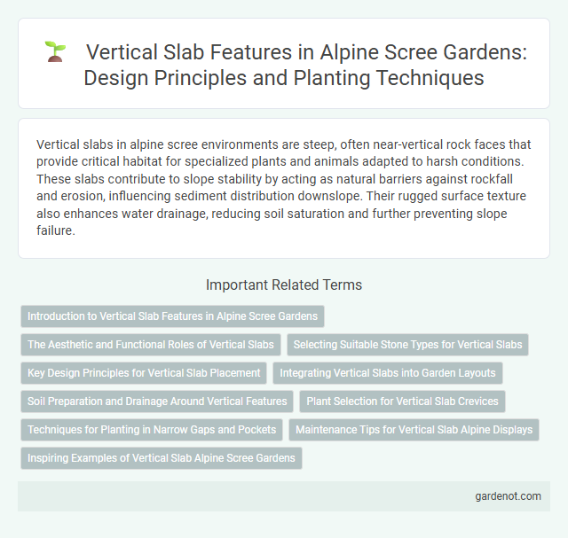 Vertical Slab Features in Alpine Scree Gardens: Design Principles and Planting Techniques