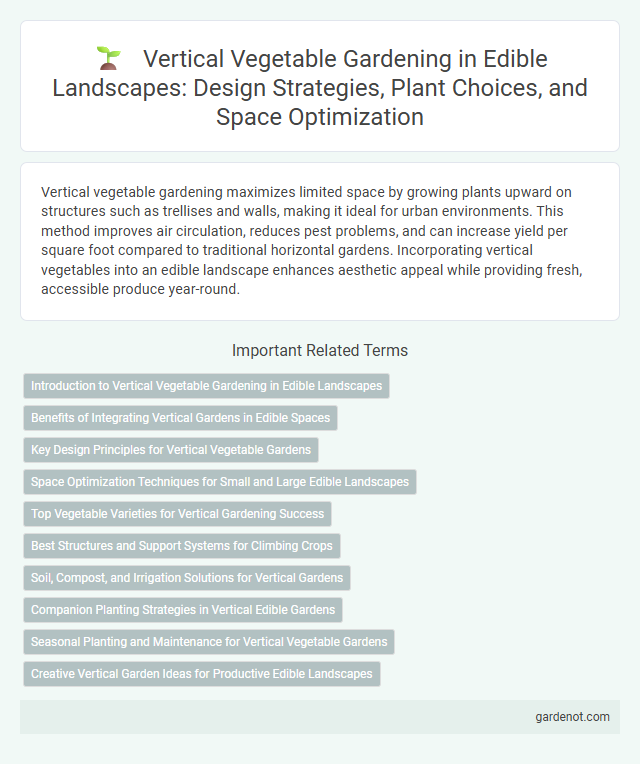 Vertical Vegetable Gardening in Edible Landscapes: Design Strategies, Plant Choices, and Space Optimization