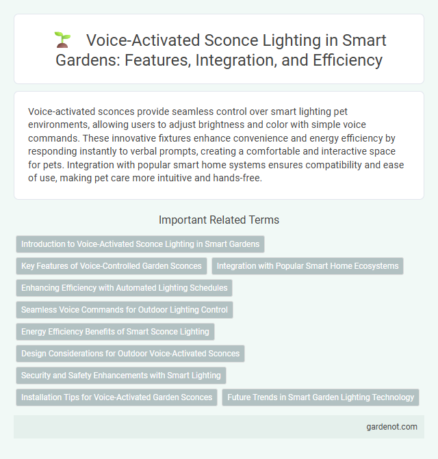 Voice-Activated Sconce Lighting in Smart Gardens: Features, Integration, and Efficiency